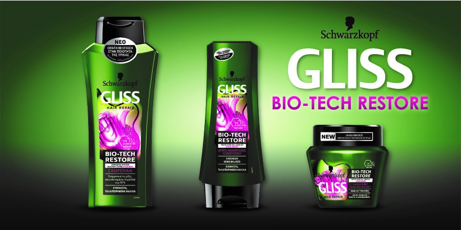 Το Gliss λανσάρει την ολοκαίνουργια σειρά “Gliss Bio-Tech Restore”!